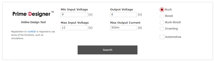 Prime Designer On-Line Simulation of DC/DC Converters (DC/DC Switching Regulators)
