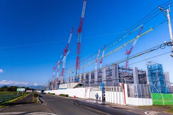 Construction site of Japan Advanced Semiconductor Manufacturing (JASM, TSMC Japan Fab 23), TSMC’s first plant in Japan (December 2022, Kumamoto)